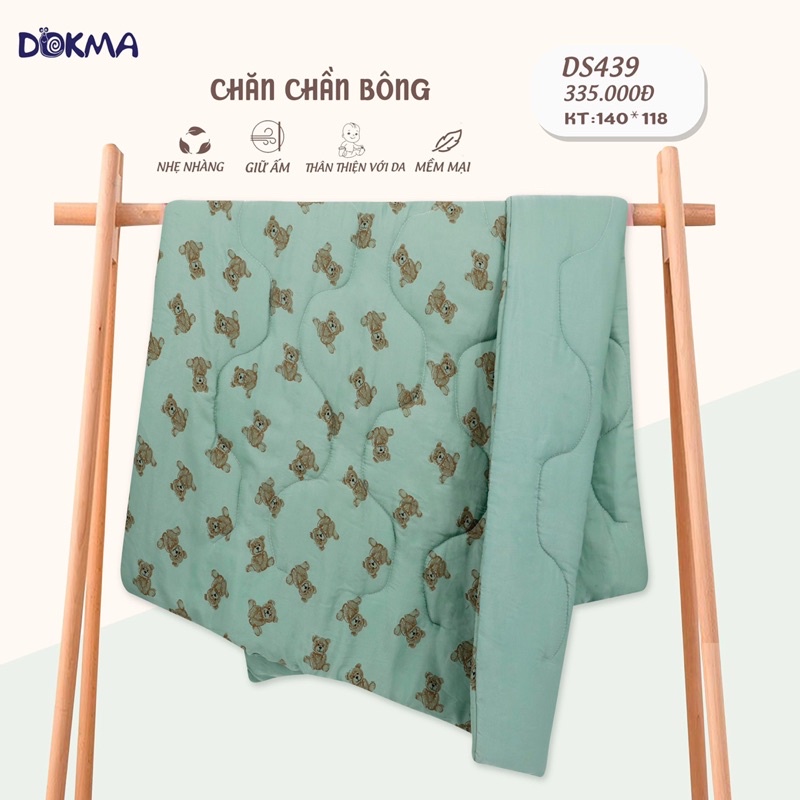 Chăn trần bông Dokma DS439 kt 140x118cm