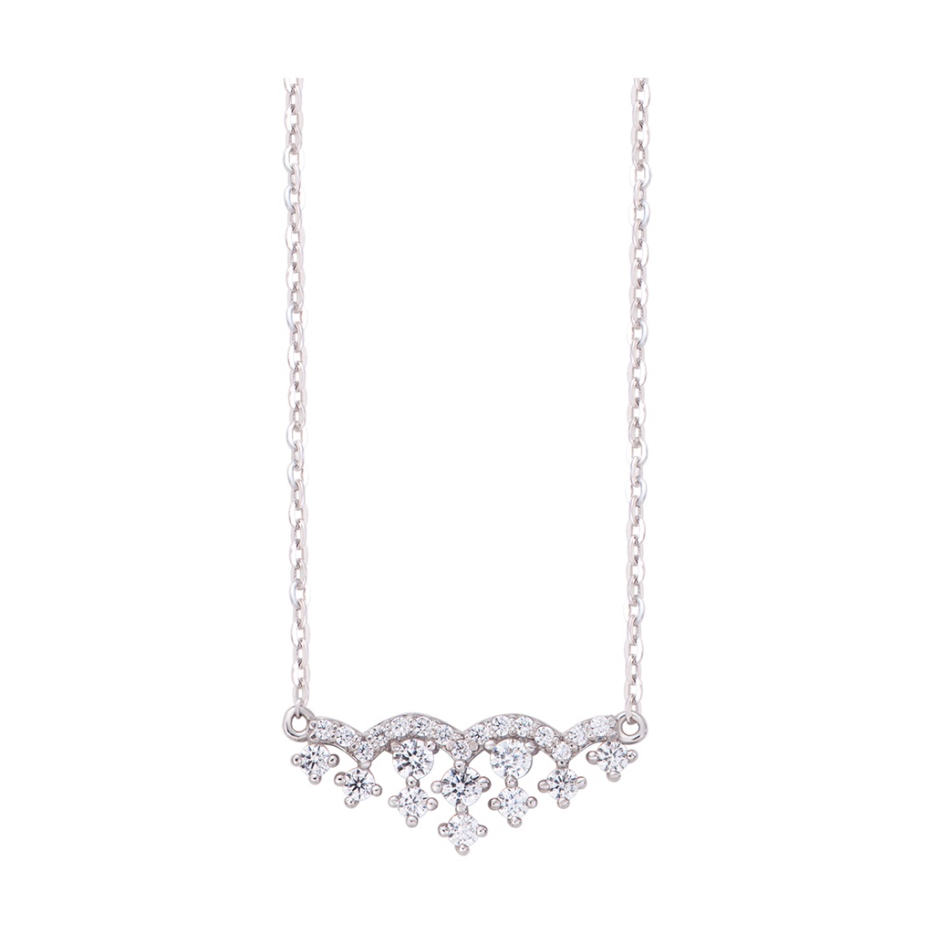 Dây cổ Bạc đính đá CZ PNJSilver XMXMK000069