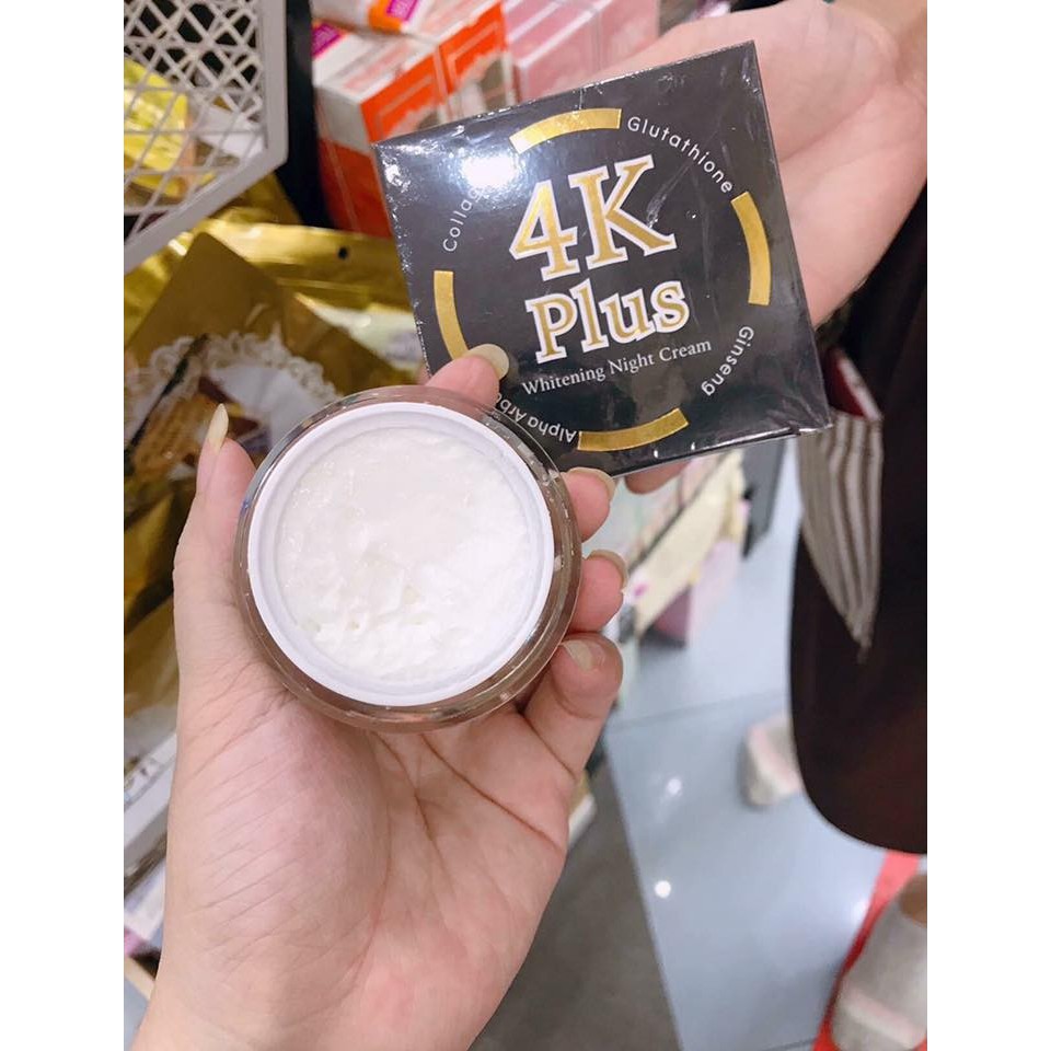 Kem dưỡng trắng da 4k plus whitening night cream