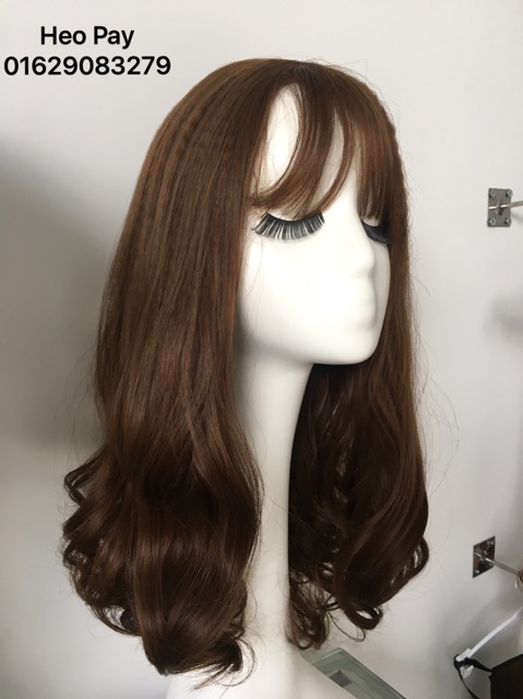 Tóc nguyên đầu xoăn 40cm