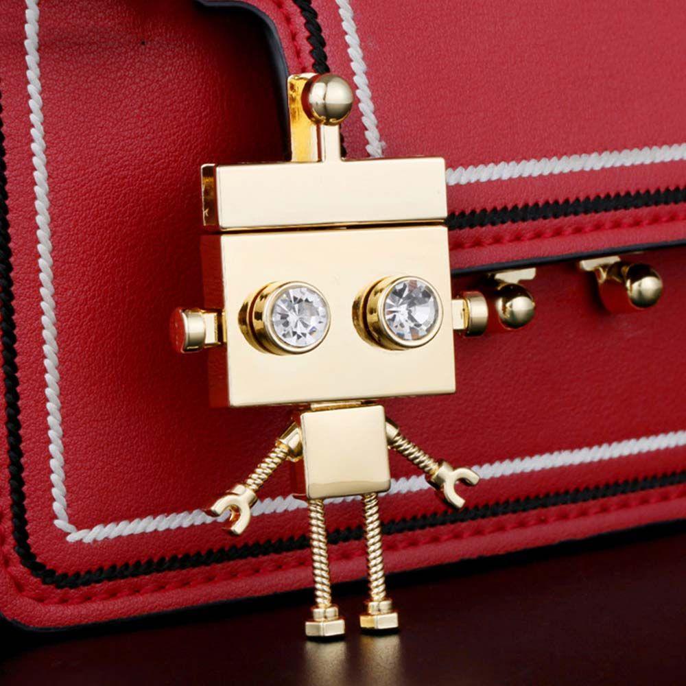 Khóa Bấm Thay Thế DIY Hình Robot Dễ Thương Cho Túi Xách