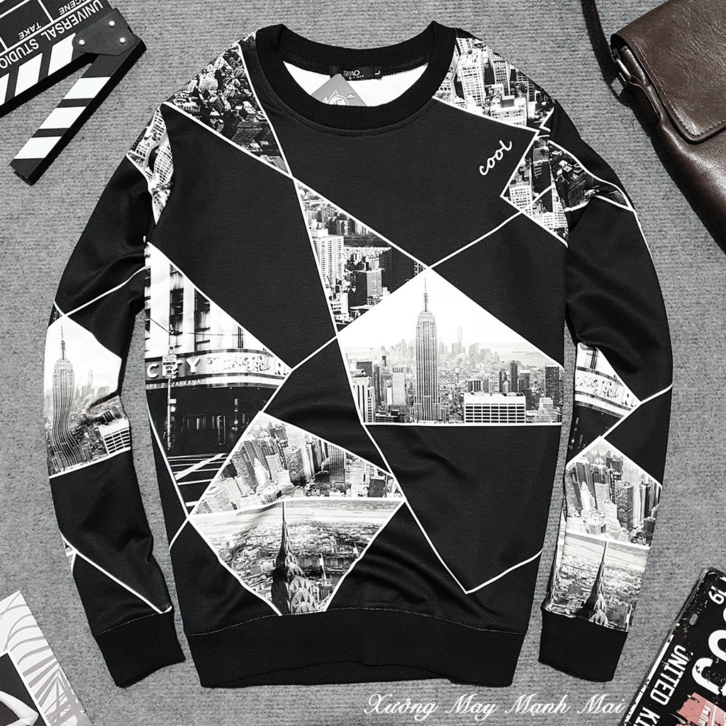 Áo thun nam dài tay 3D cổ tròn nhiều họa tiết phom từ (45-80kg) | BigBuy360 - bigbuy360.vn
