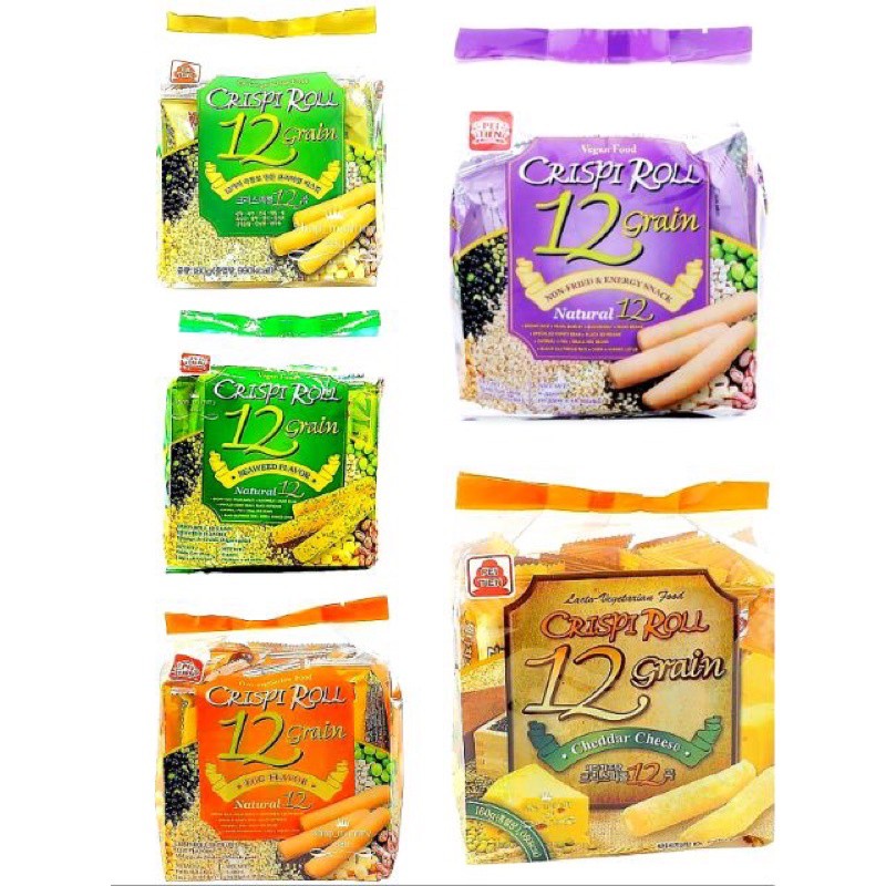 Bánh Ngũ Cốc 12 Loại Đậu PeiTien Crispi Roll Đài Loan 180gr