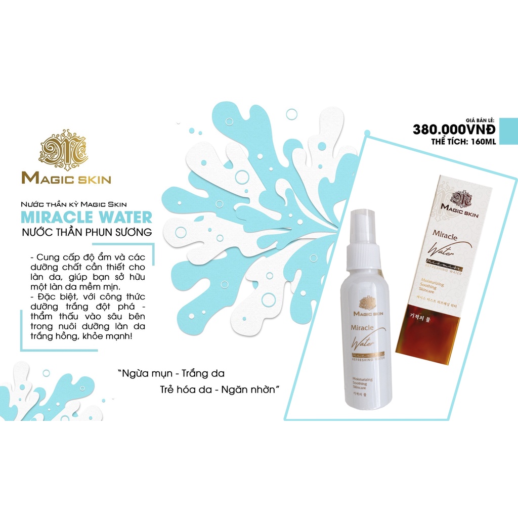 XỊT KHOÁNG MAGIC SKIN Miracle Water Làm thơm, cấp ẩm, dưỡng da | WebRaoVat - webraovat.net.vn