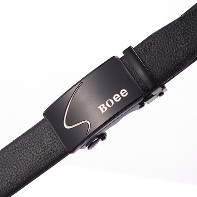 Thắt lưng da, Dây nịt khóa chữ S - BOSS ( Khóa mặt đá ) phong cách cá tính