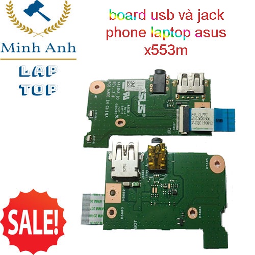 Board jack âm thanh và cổng usb laptop asus x453 x453ma x553 X553ma