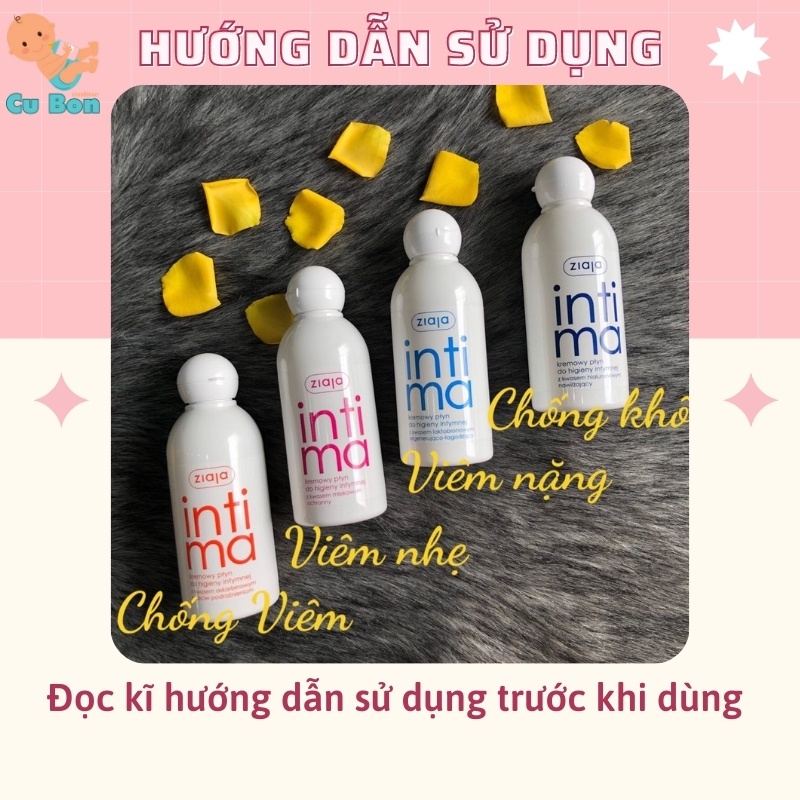 INTIMA Dung dịch vệ sinh intima Ziaja 200ml và 500ml nội địa Ba Lan hàng Bay air đủ Loại