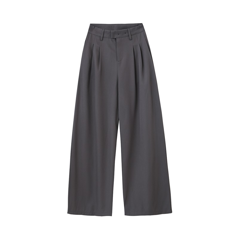 [ẢNH THẬT] Quần ống suông chất đẹp Ulzzang / quần ống rộng cạp cao form dài culottes xếp ly