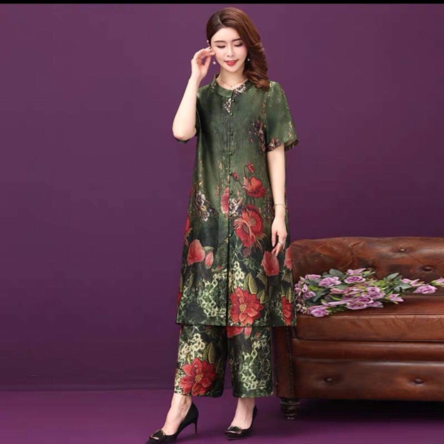 Set lụa quảng châu ca . Size : S M L XL XXL XXXL #590k #590k #hangquangchau #hangquangchaucaocap #dobo #dobocaocap #abc