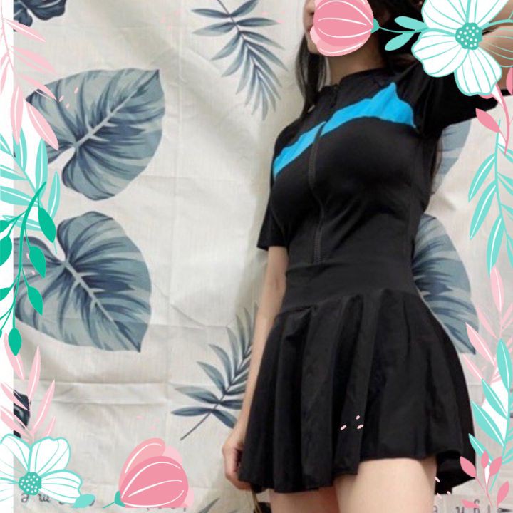 Bikini Áo Tắm Đồ Bơi 1 Mảnh Ngắn Tay Thời Trang Mùa Hè | BigBuy360 - bigbuy360.vn