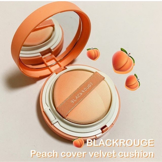 Phấn Nước Black Rouge Peach Cover Velvet Cushion SPF 50+ PA++++