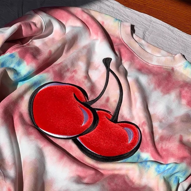 Áo sweater nỉ da cá KIRSH màu loang tie dye made in Korea