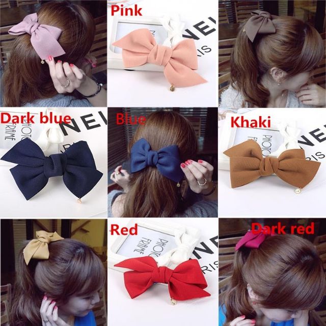Kẹp tóc nơ cánh bướm bản lớn