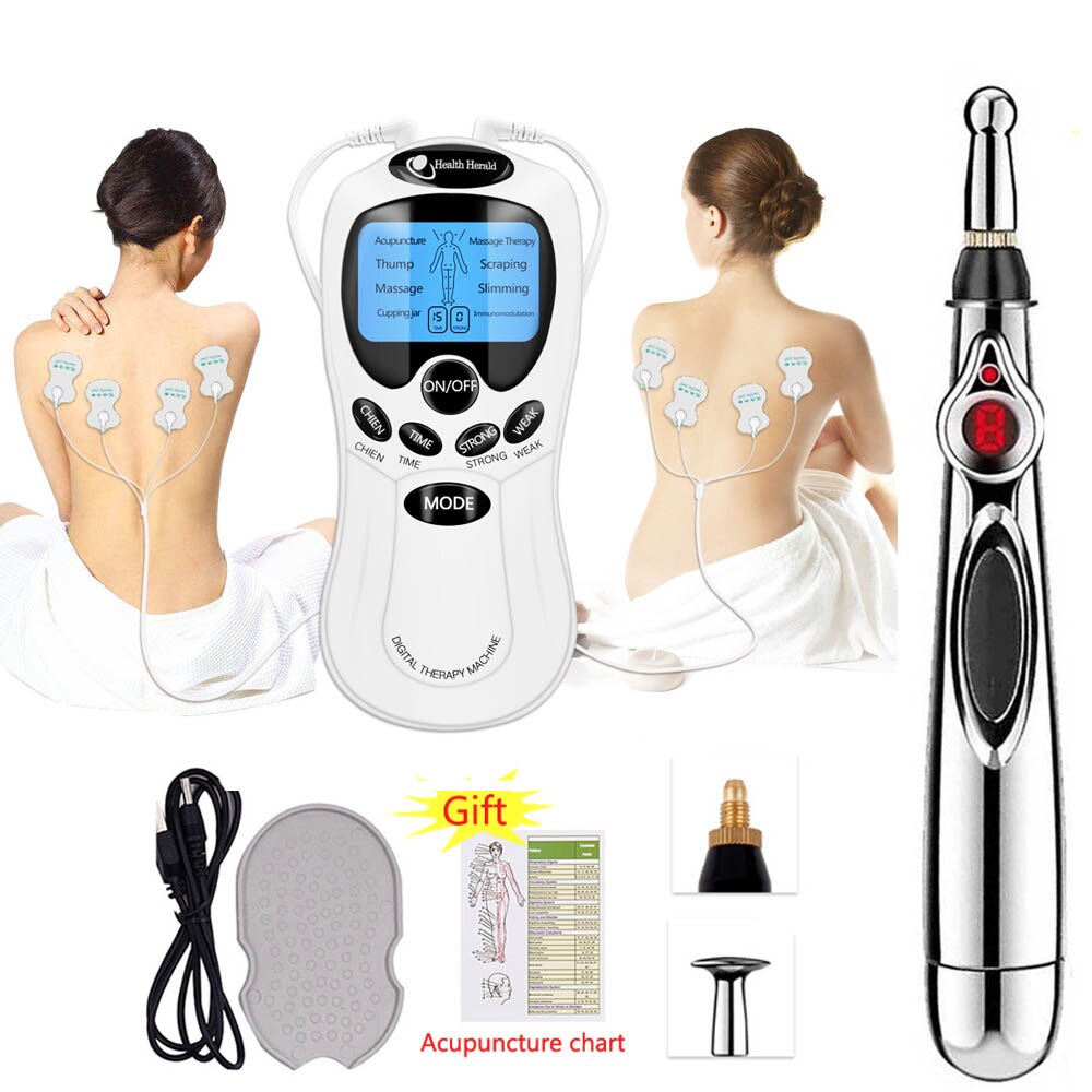 Acupuncture Pen Energy Pen Massage TENS Unit Body Massager Digital Therapy Machine Muscle Stimulator