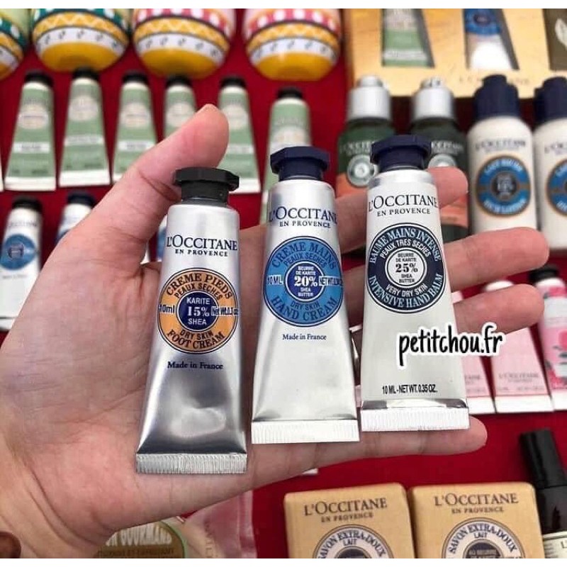 Kem dưỡng tay bơ đậu mỡ L’occitane đủ size bill pháp