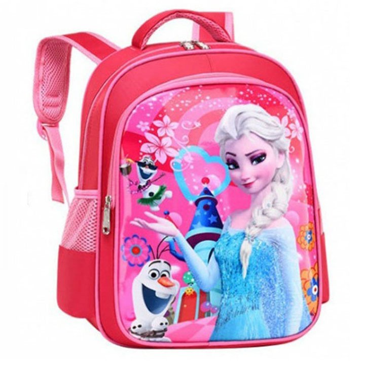 Balo Học Sinh, Trẻ Em Hình ELSA Dành Cho Bé Lớp 1, Lớp 2 Size 38cm. đựng vừa sổ a4 BALO-564
