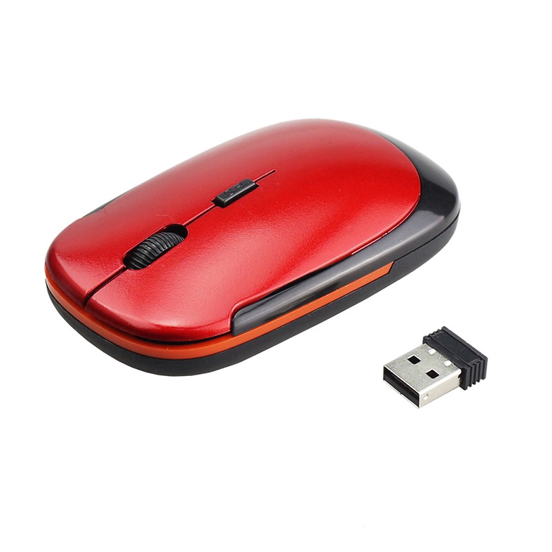 Chuột Quang Không Dây 2.4ghz Siêu Mỏng Cho Laptop Pc Video Game Usb Phải