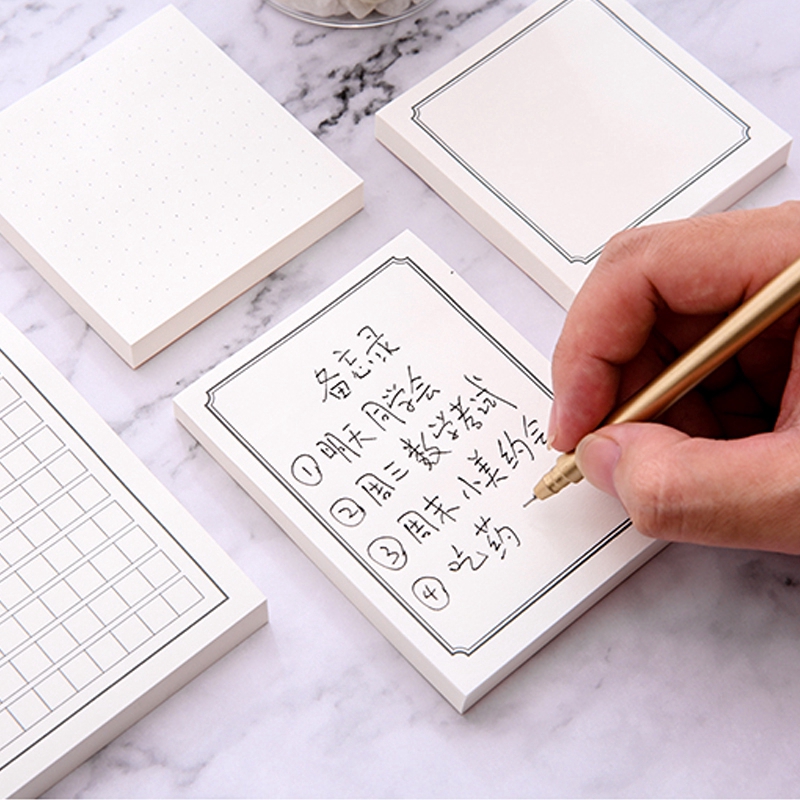 Bộ 100 tờ giấy ghi chú họa tiết dễ thương