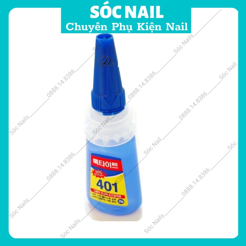 Keo 401 Chính Hãng Gắn Móng Đính Đá Nail Siêu Chắc