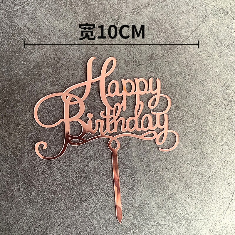 Thanh Gắn In Chữ Happy Birthday Dùng Trang Trí Bánh Kem