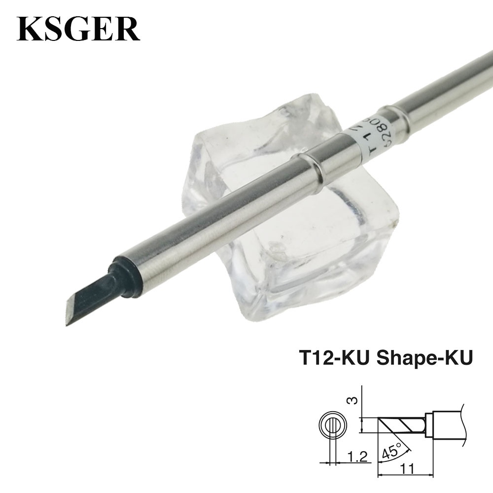 Đầu Hàn KSGER T12-J02 ILS K BC2 KU T12 STM32 OLED / LED Chất Lượng Cao Cho FX9501 7S