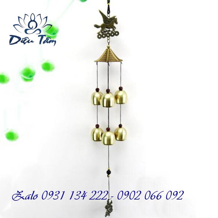 Chuông gió 6 quả mã đáo thành công 206M