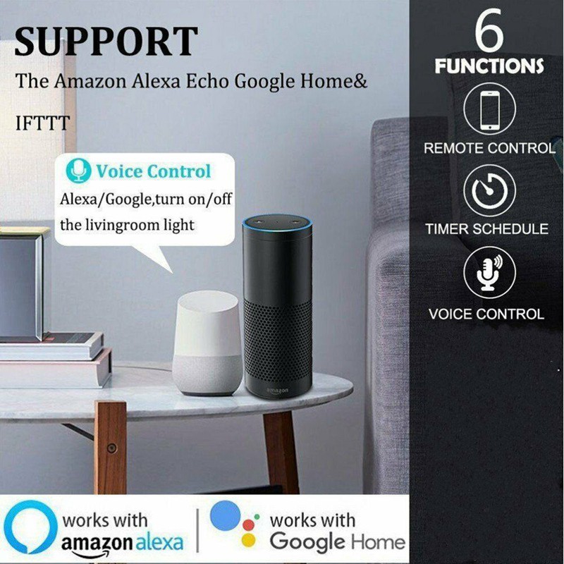 GOOGLE 2 Bóng Đèn Led Thông Minh Gu10 Wifi Rgbw 5w Kèm Phụ Kiện