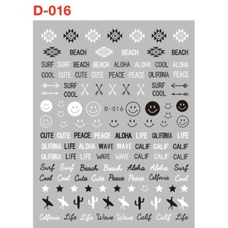 sticker mẫu chữ 4