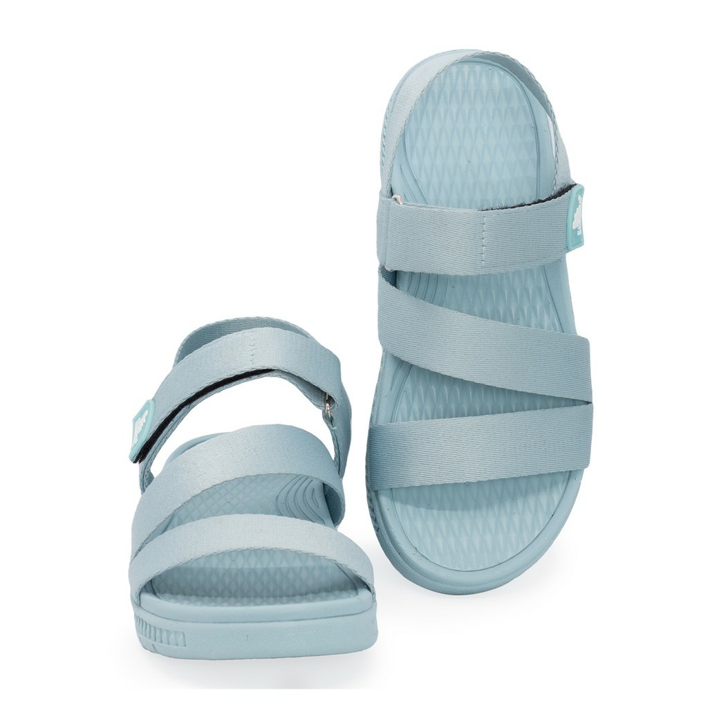 Giày sandal nữ FACOTA xanh ngọc quai dù, đi học [Freeship]