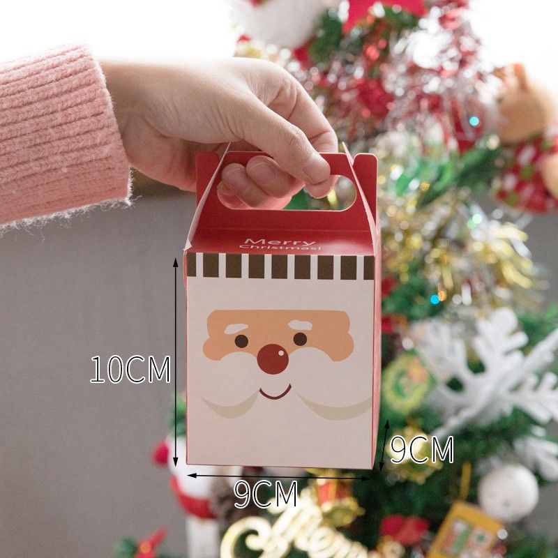 1 Túi Đựng Kẹo Giáng Sinh Hình Ông Già Noel Tuần Lộc DIY