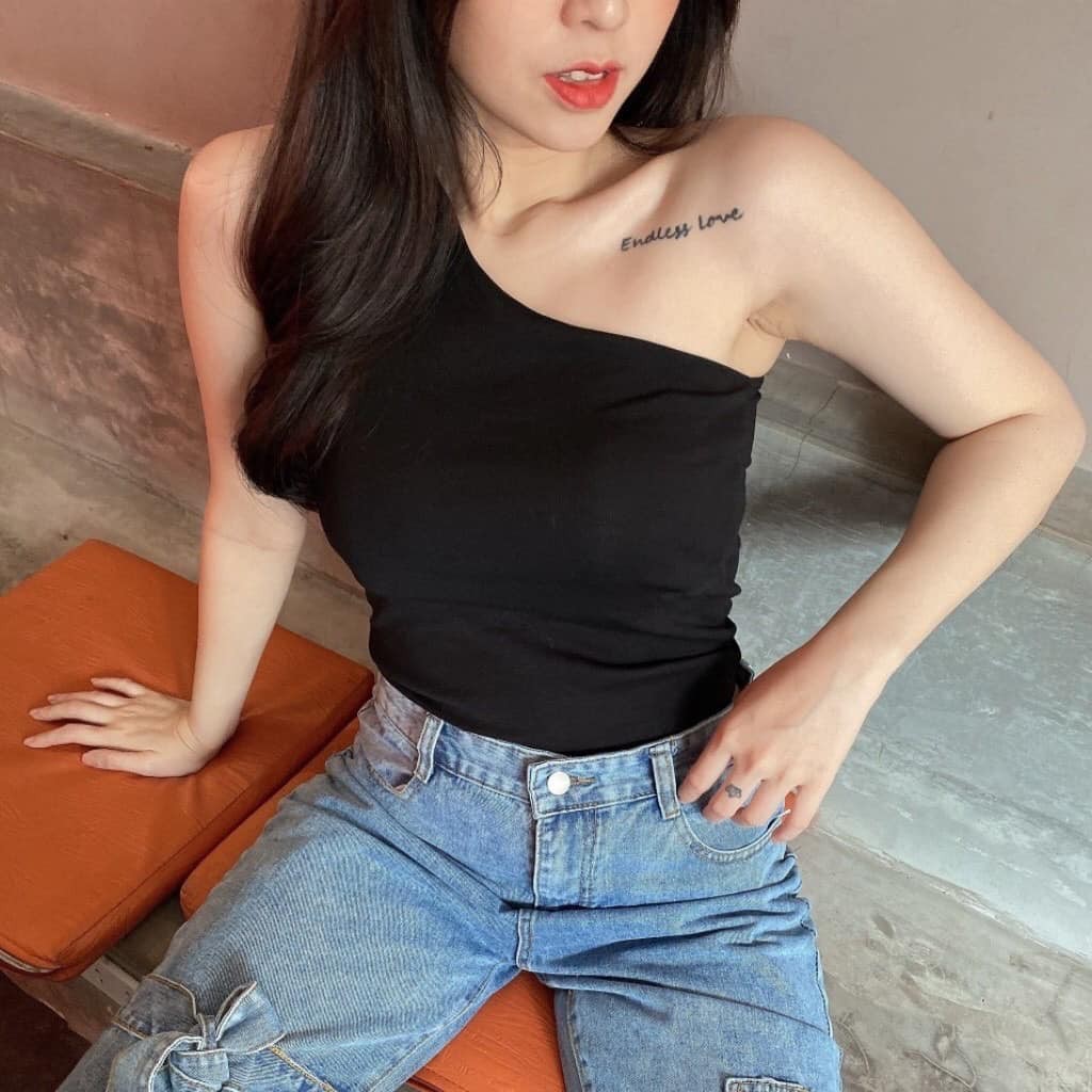 [GIÁ TỐT] ÁO THUN LỆCH VAI THUN GÂN