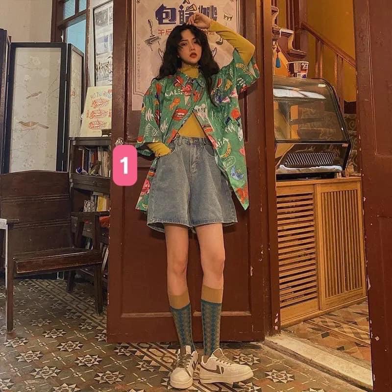 Quần ngố bò ống suông thời trang | BigBuy360 - bigbuy360.vn