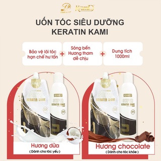 Uốn/Ép thơm collagen Kami, căng sóng, bóng mượt 1000ml