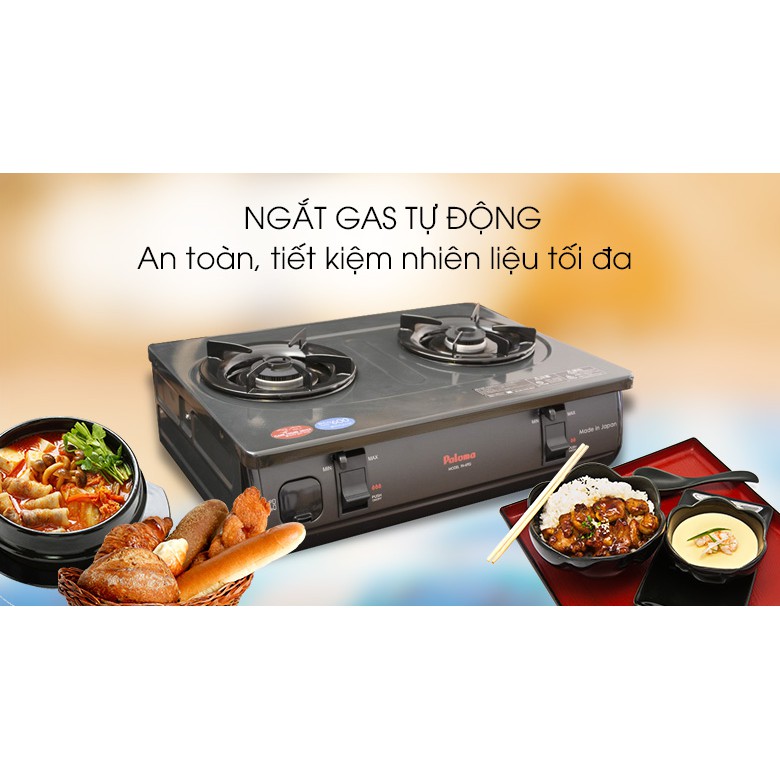 Bếp gas đôi Paloma PA-6PEJ, bếp gas Paloma.