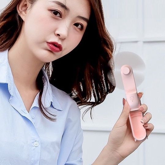 Quạt pin sạc mini gấp gọn cầm tay Monster kiêm pin sạc dự phòng