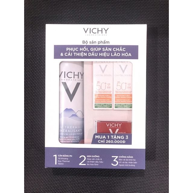 Bộ trải nghiệm dưỡng da ngăn ngừa lão hoá Vichy Anti Age Trial Set