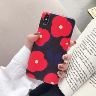 [ FREESHIP TỪ 50K TOÀN QUỐC ] Ốp lưng Iphone hoa nhỏ đỏ