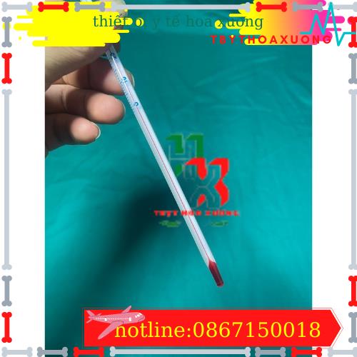 Nhiệt Kế Thuỷ Ngân Đo Nhiệt Độ Nước 0-100 Độ - Cây Đo Nhiệt Độ Nước