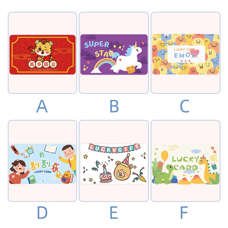 Set 10 Tấm Hình Dán Hoạt Hình Dễ Thương Cho Bé