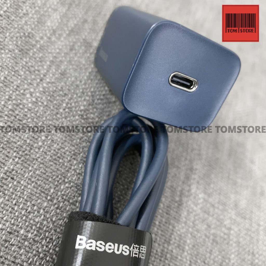 Bộ sạc nhanh, nhỏ gọn Baseus Super Si Quick Charger 20W (Type C, 20W/18W, PD/ QC3.0 Quick charger) -Bh 12 tháng