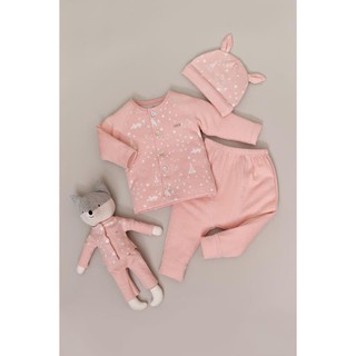 Bộ quần áo Nous bé trai bé gái cài thảng dài tay