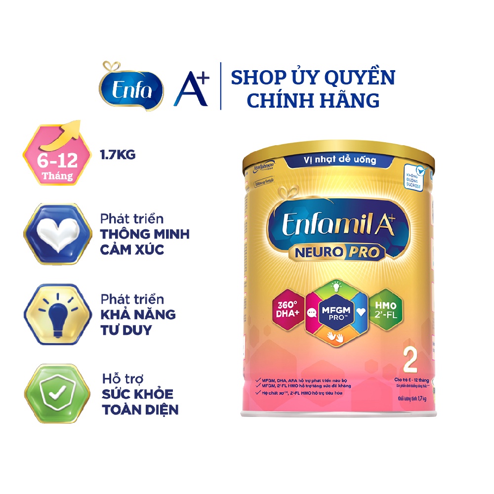 Sữa bột Enfamil A+ 2 1,7kg