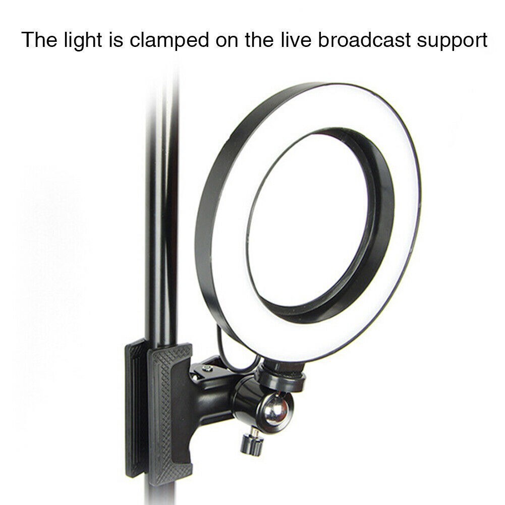 20CM Selfie Ring Light with Clip for Makeup Live Stream, LED Camera N7VN