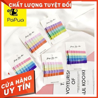 Ghim kẹp tóc💥💥💥GIÁ HỦY DIỆT💥💥💥vỉ 20 chiếc sắc màu - Papua Shop