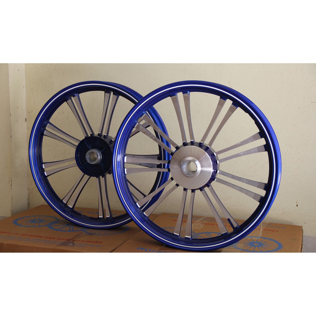 Mâm xe sirius, jupiter 18 đũa kép màu xanh dương