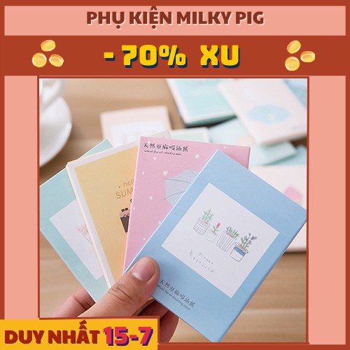 Giấy Thấm Dầu Dạng Film – Tập 50 Tờ Giấy Thấm Dầu Không Nhòe Lớp Trang Điểm