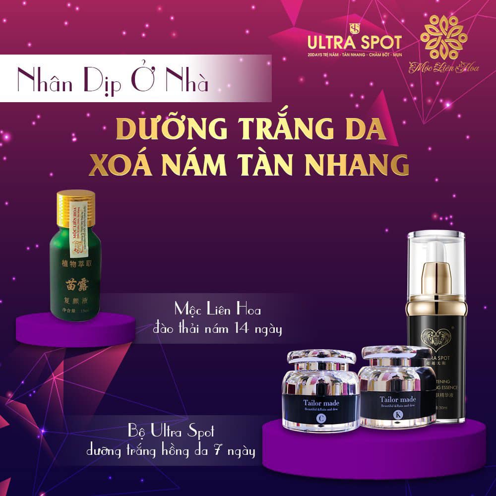 Mộc Liên Hoa Ultra Spot - Mờ nám, tàn nhang chính hãng - Huda shop