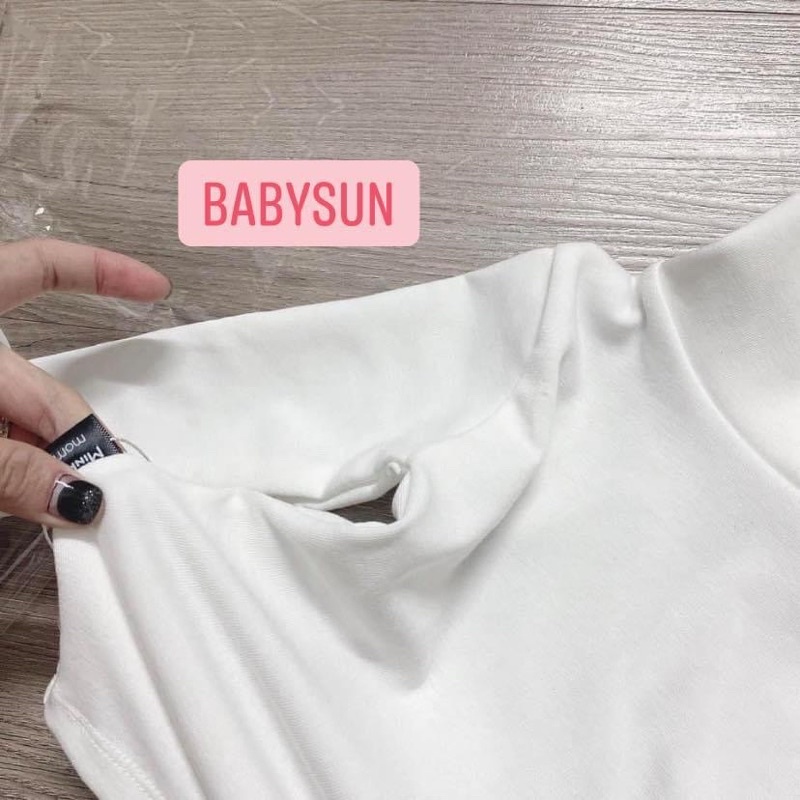 Combo 3 áo giữ nhiệt Minky Mom cổ 7 phân cho bé