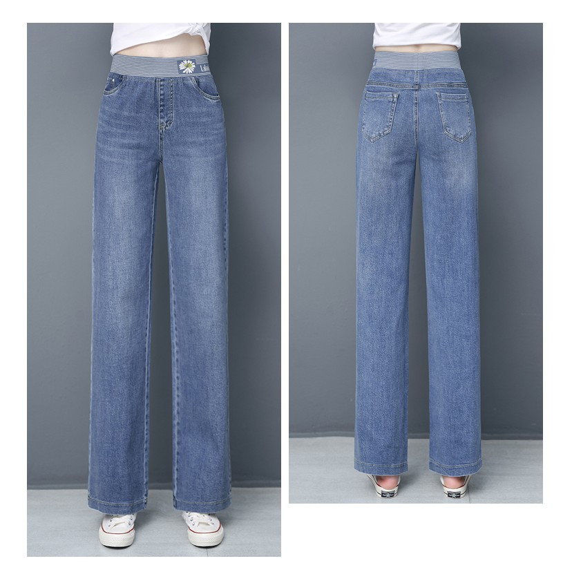 193P65 - Quần jean nữ ống rộng hàng nhập - giá 620k