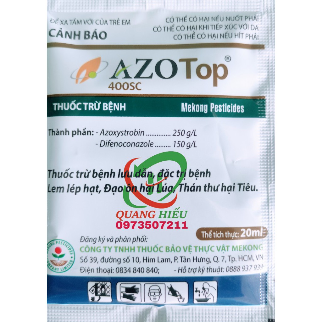 AZOTOP 400SC Thuốc trừ bệnh cao cấp hàm lượng cao cho các loại cây trồng 20ML